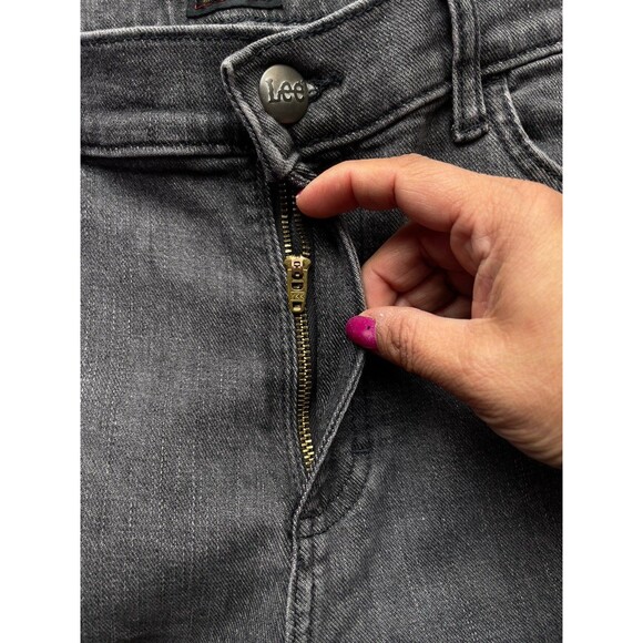 Lee Bell Bottom Flared High-Rise Stretch Gray Stretch Jeans Women’s Sz 12 - Picture 10 of 12